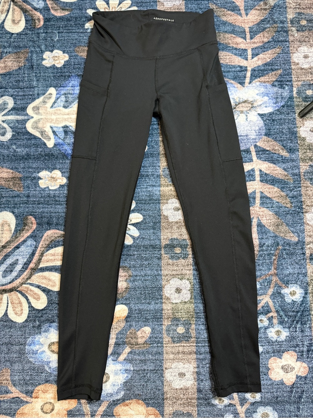 Aeropostale Black Girls' High-Waist Active Leggings